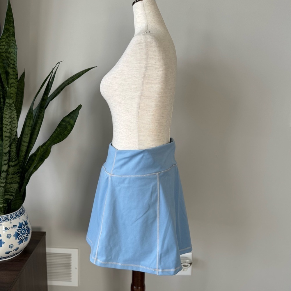 J. Crew CloudStretch high-rise sports Skort skirt - Baby Blue - Picture 4 of 10